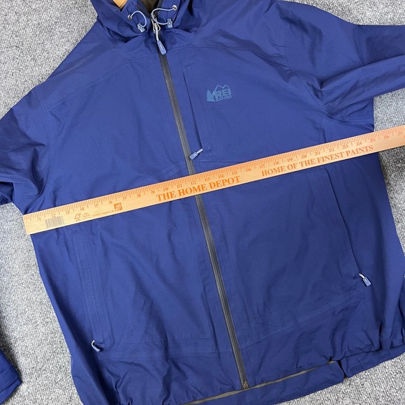REI Co-op Teris GTX Rain Jacket Womens 2X Blue Zip GORE-TEX Waterproof Hiking - Picture 11 of 14